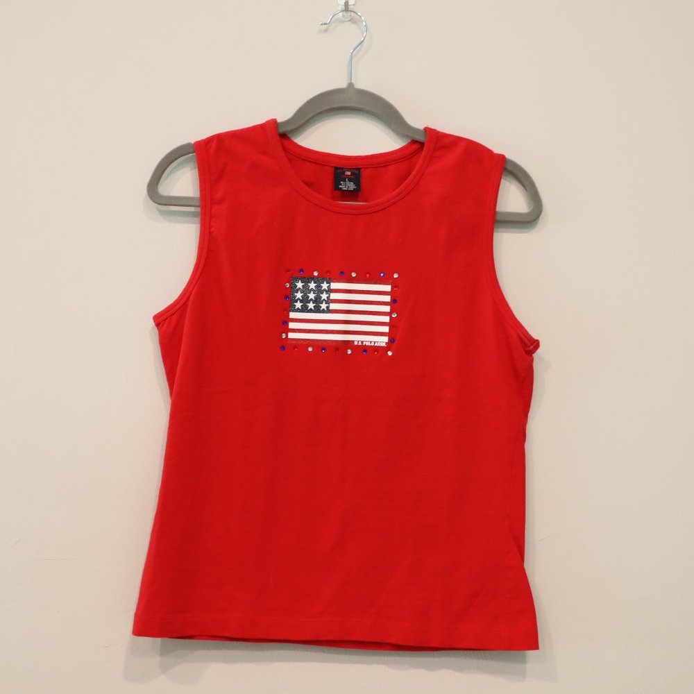 US Polo Assn Red Flag Shirt - NWOT